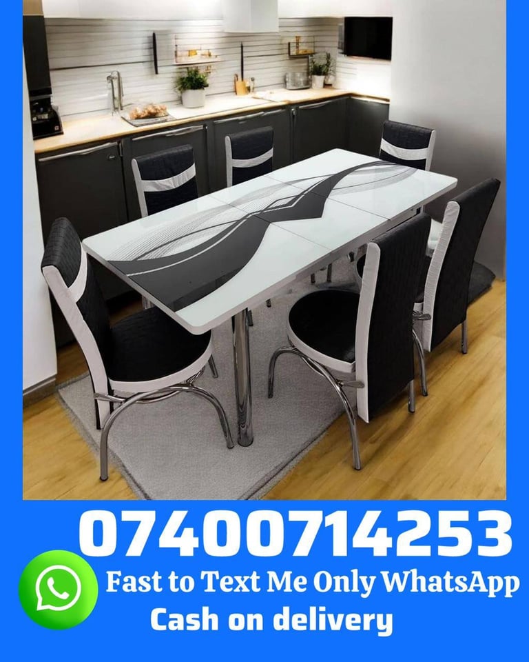 image for extendable dining table with chairs