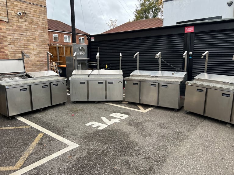 COMMERCIAL CATERING PIZZA SALAD TOPPING FOSTER FRIDGE CAFE RESTAURANT KITCHEN BBQ