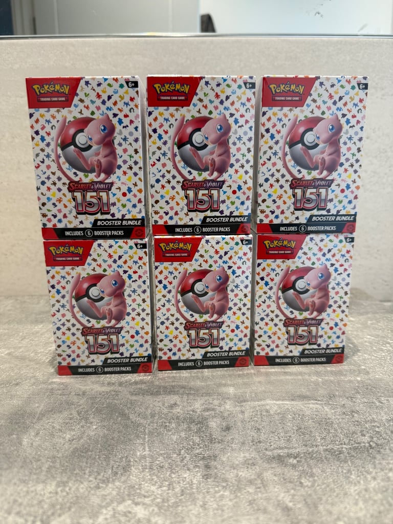 image for Pokémon TCG Scarlet And Violet 151 Booster Bundle x6 - BRAND NEW SEALED 
