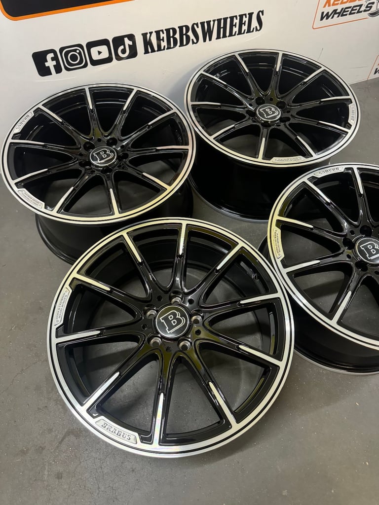 19" MERCEDES BRABUS REPLACEMENT ALLOY WHEELS C CLASS E CLASS S CLASS 