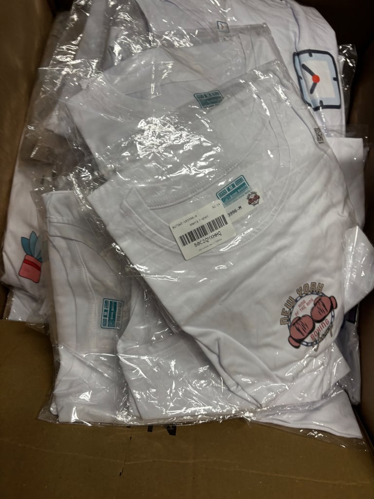 Job lot of t shirts various sizes etc 50 pieces 
