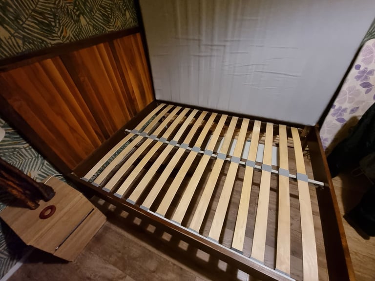 image for Double bed with Ikea mattress
