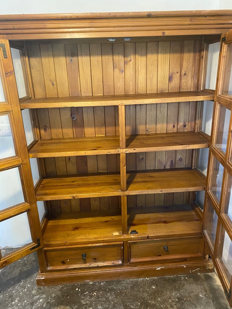 LARGE CUPBOARD DISPLAY CABINET STORAGE UNIT 