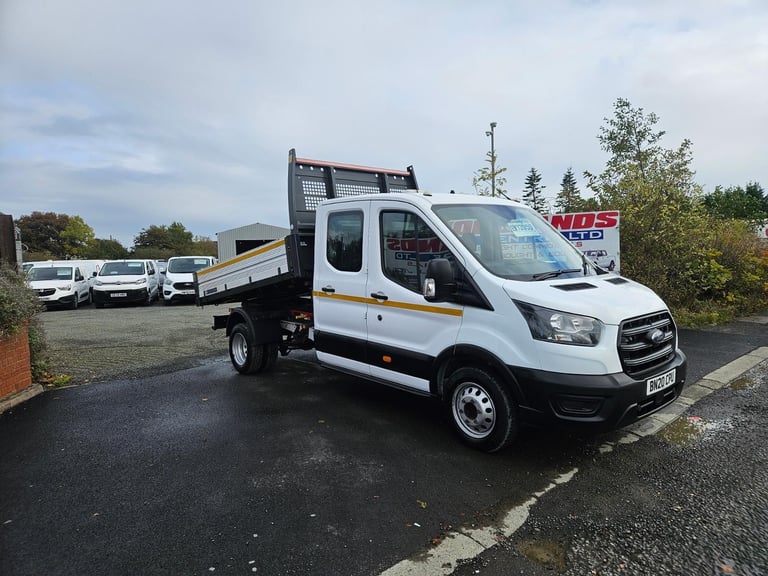 2020 ON 20 PLATE FORD TRANSIT 350 LEADER TDCI 130BHP LWB CREW VAN ULEZ FREE ZONE