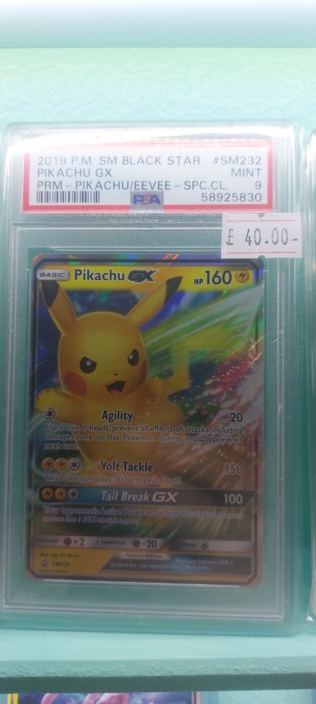 Pokemon Pikachu GX 232 PSA 9