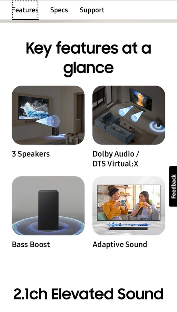 Samsung 450F Soundbar Unboxed Brand New