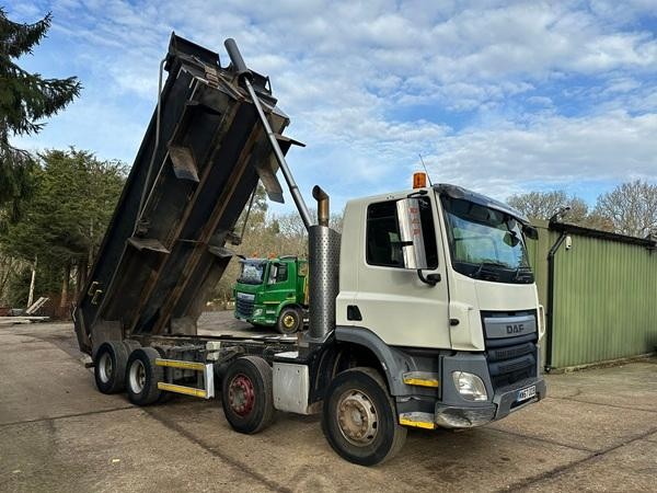 Daf CF400 Steel Body Tipper 8x4 Automatic Release Tailboard 