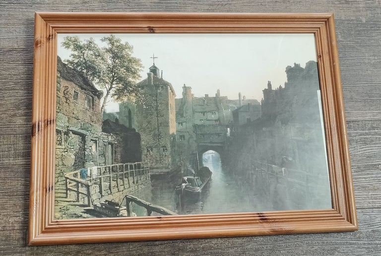 The Glory Hole in Lincoln 1860 - Rare Painting Print Framed - Edmund John Niemann