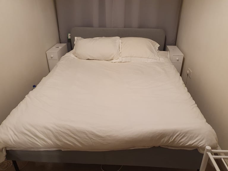 image for Standard double bed with mattress
