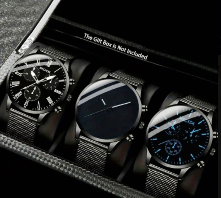 image for 3 pcs fashion Quartz Watch set.