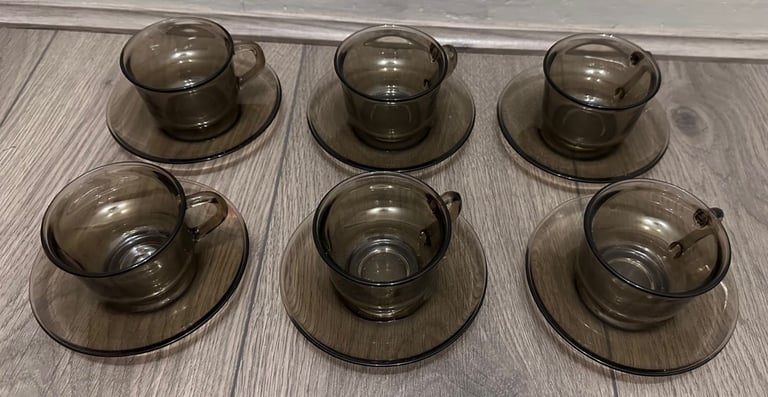 image for MUST GO - 6x tea or coffee cup with saucers
