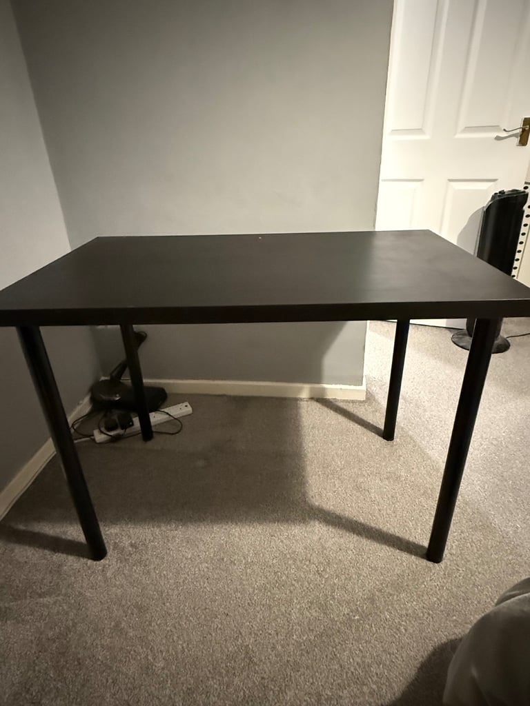 LAGKAPTEN / ADILS Desk, black, 120x60 cm