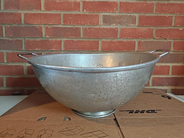 image for large heavy duty aluminium colander 37cm & 47cm