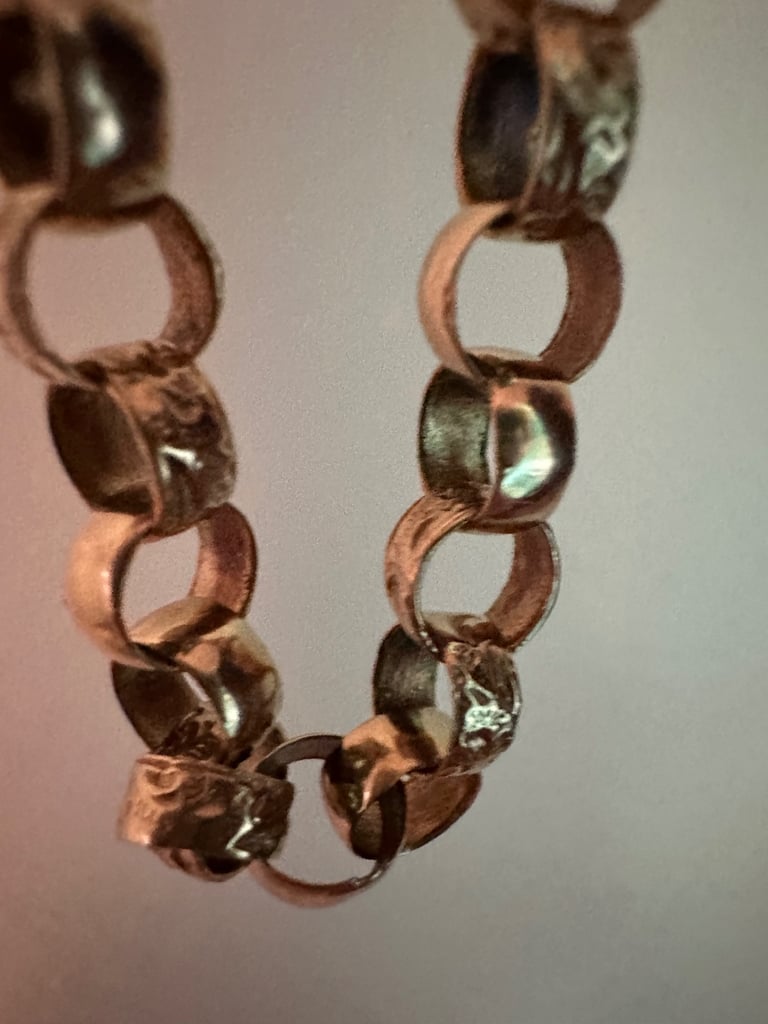 image for Gold bellcher chain weight around 39/40 grams 