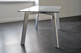 Calligaris Glass Rectangular Dining Table - RRP £1,321