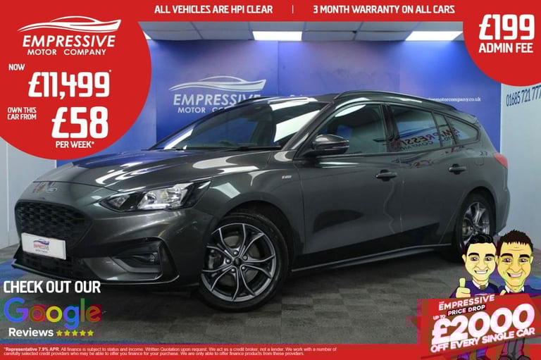 2019 68 FORD FOCUS 1.0T ECOBOOST ST-LINE ESTATE 5DR PETROL MANUAL EURO 6 (S/S) (