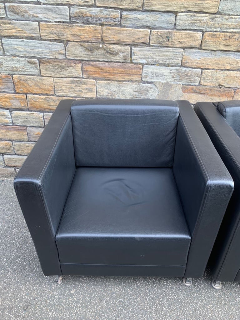 Allermuir leather single tub chair (4 available )  (Free delivery to Sheffield, Rotherham 