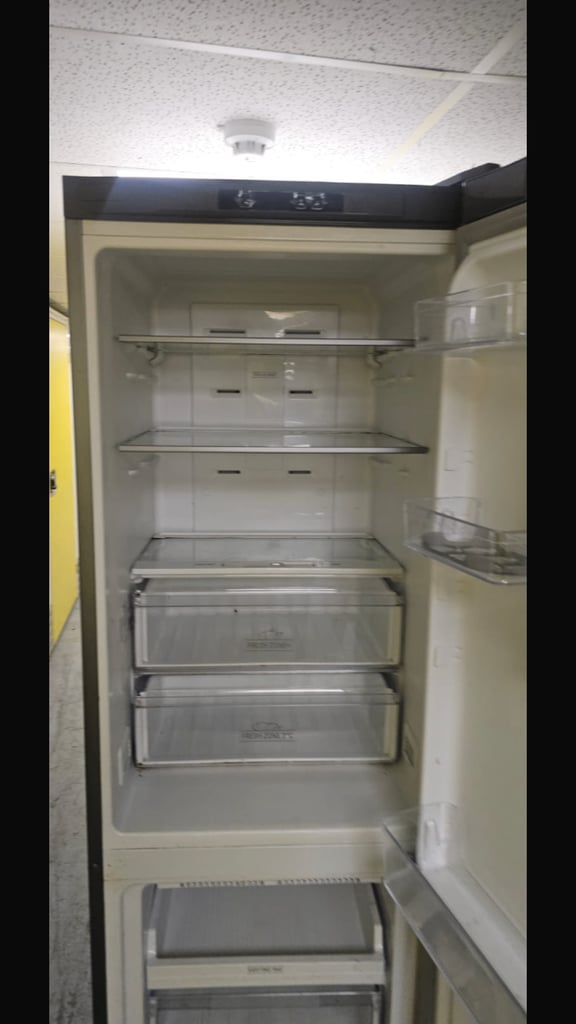 Hotpoint stainless steel fridge freezer. In excellent condition. Working perfectly. 