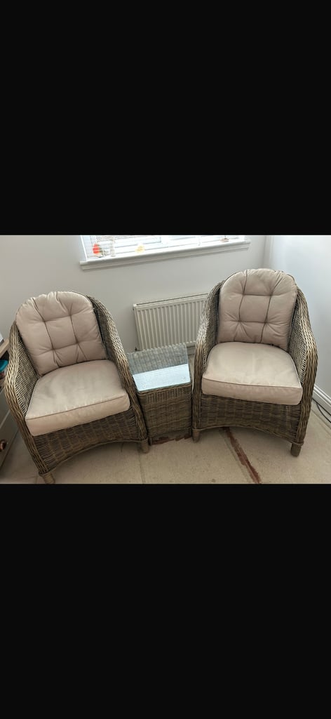 image for Three piece conservatory/garden furniture 