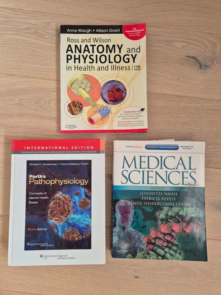image for 3 Medical/ Anatomy/ Physiology textbooks