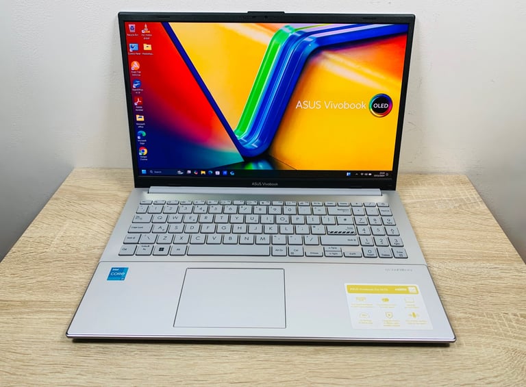 Asus i3 12thGen OLED UltraFast Slimline FHD Laptop, 8GB 256GB SSD, Ms office