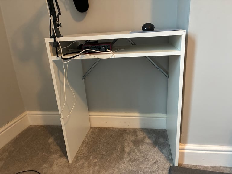 White IKEA desk