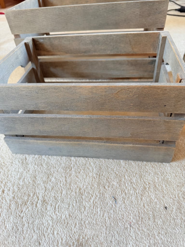 Wooden boxes 