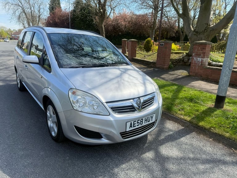 VAUXHALL ZAFIRA 1.6 Exclusive MPV 5 Drs 7-Seater with 12 Months MOT Full-Ser Hist& Low 91K Miles