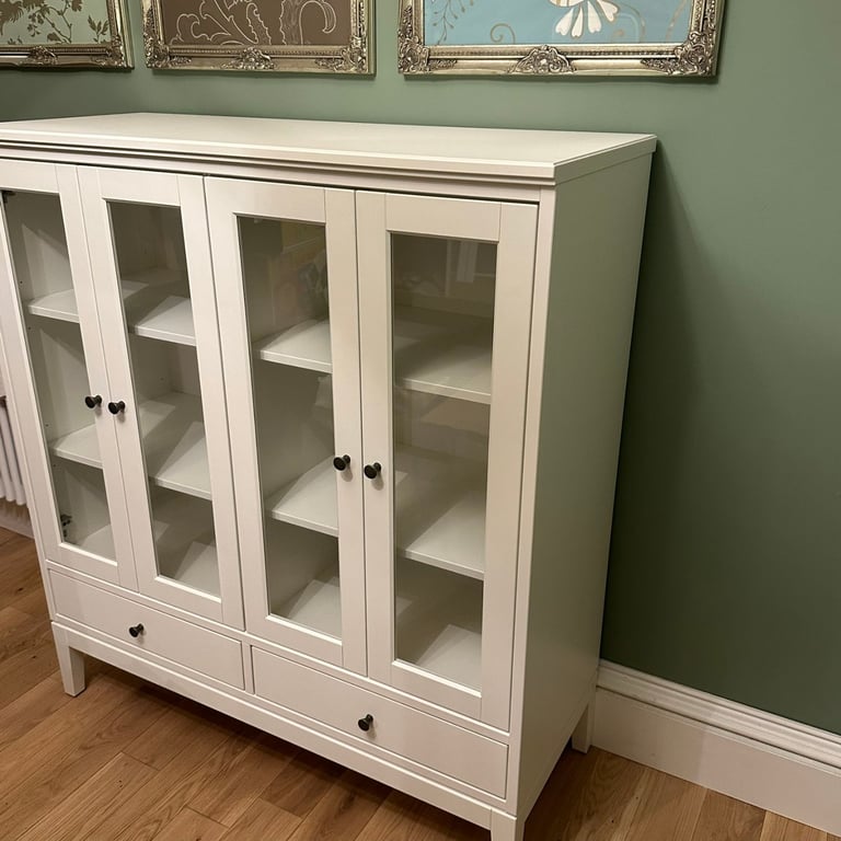 IKEA IDANAS Display Cabinet with Glass Doors