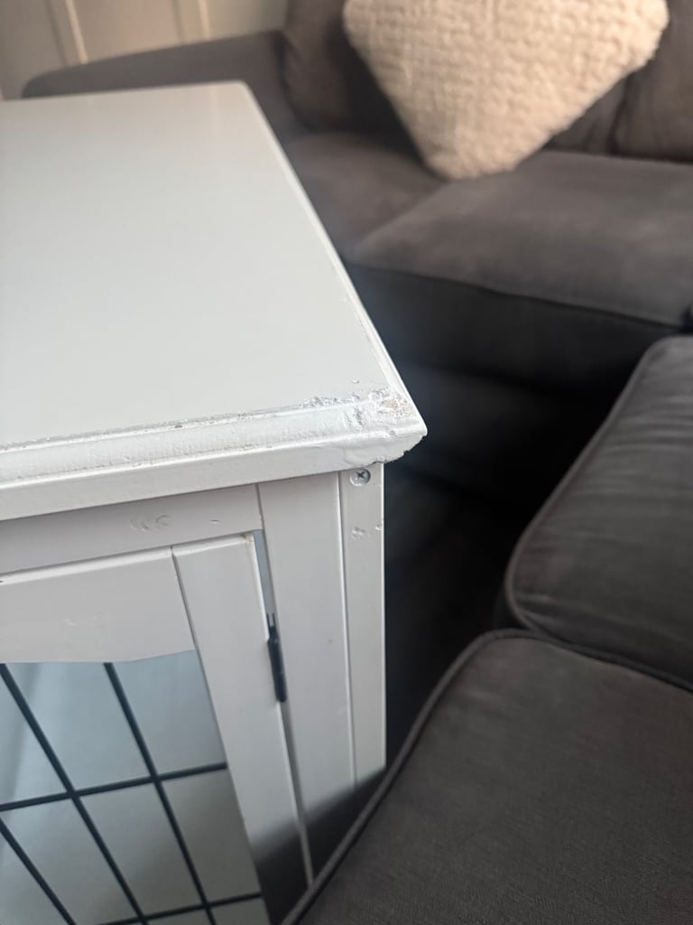 White Wooden 80cm Dog Crate Cage For Sale Puppy Training Pen Enclosure Bed