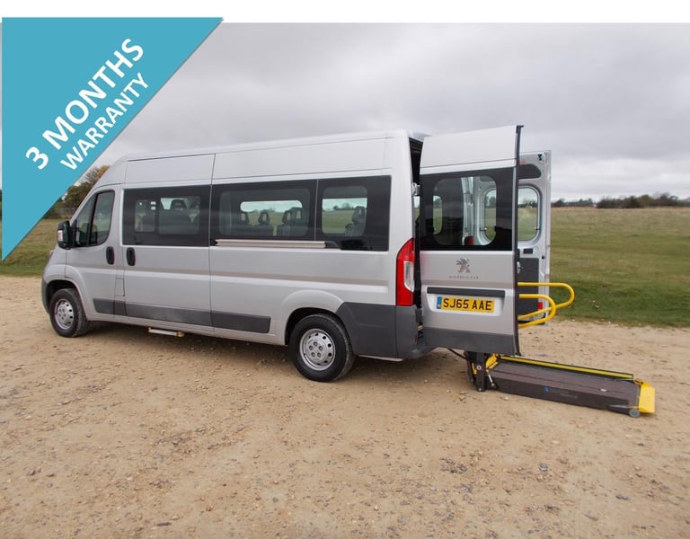 2015 PEUGEOT BOXER 335 L3 H2 LWB WHEELCHAIR ACCESSIBLE DISABLED MOBILITY MINIBUS