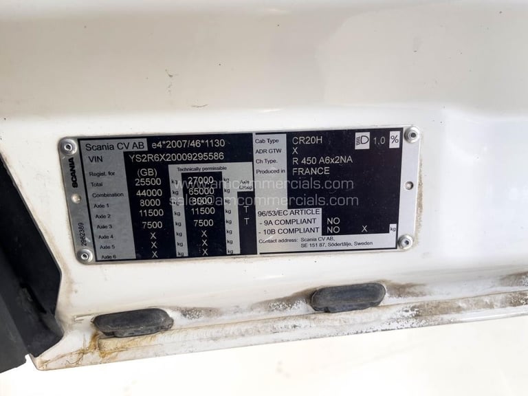 2022 (71) SCANIA R450 6X2 TAG HIGHLINE