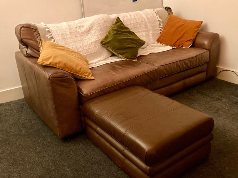 image for Comfy Leather Sofa