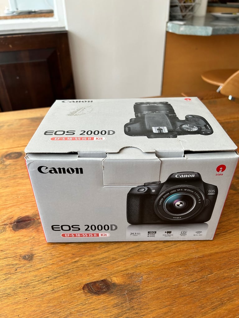 Canon EOS 2000D 24.1MP Digital SLR Camera - Black (Kit with EF/EF-S 18-55 mm...