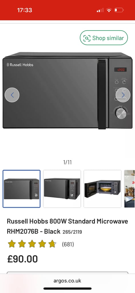 Russel Hobbs Microwave