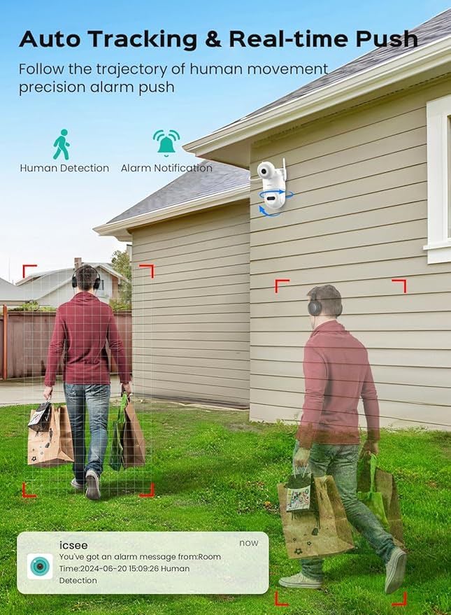 REOBIUX K8Q 2K Dual-Lens IP66 Waterproof Outdoor Security Camera