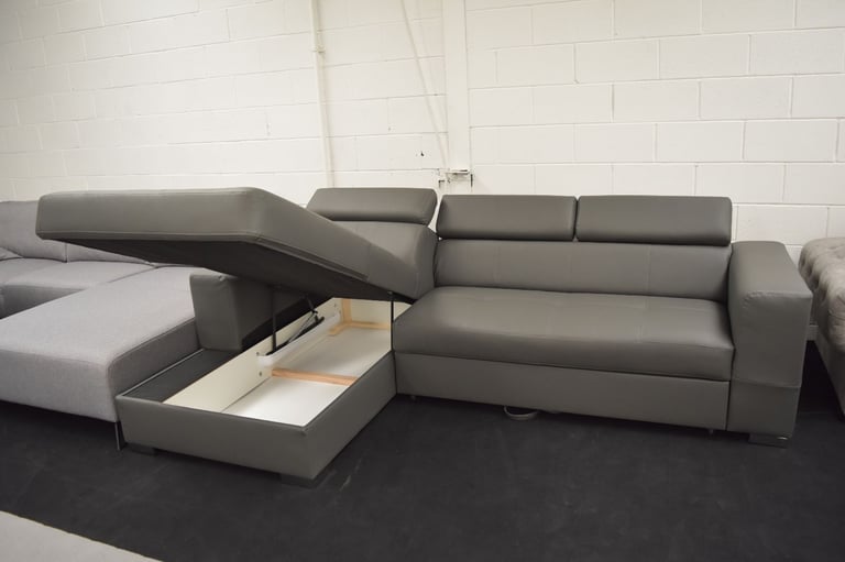 Lima Corner Sofa Bed - Ex Dispaly - Dark Grey