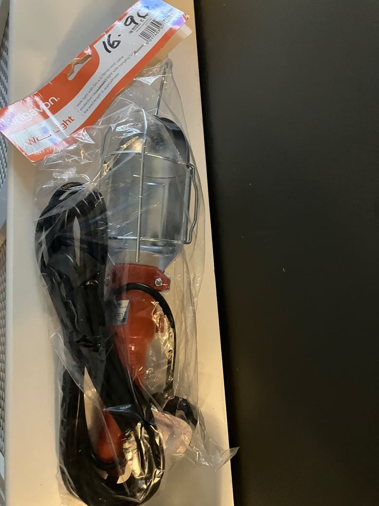 Industrial work lamp. For garages, workshops etc. (New)