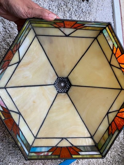 Vintage glass lampshade