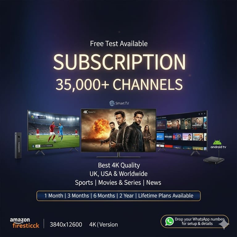 image for Get best (SMART TV's & F1RESTICK's) 4K SUSBCRIPTION NOW 