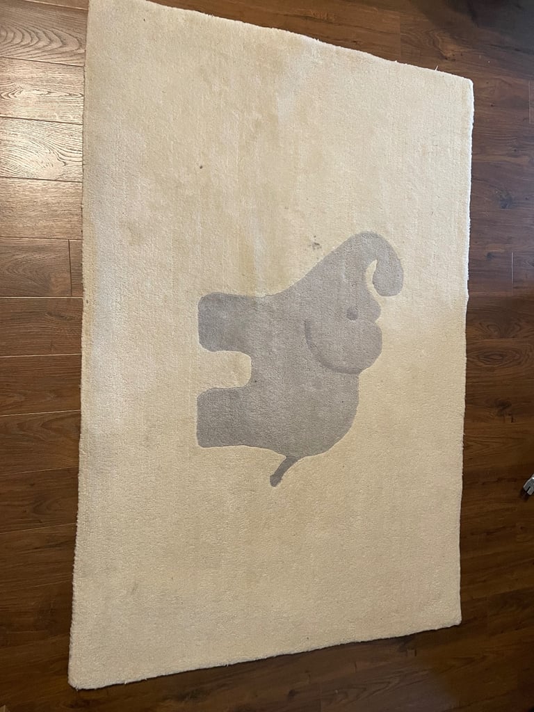 White Company wool rug