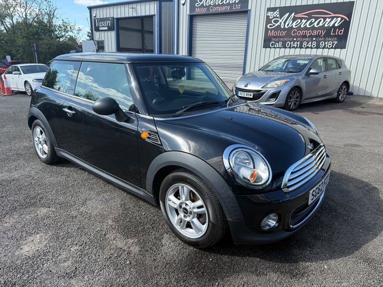 2012 (62) Mini One 1.6 Petrol Black with Black/Grey Interior ,1 Previous Owner