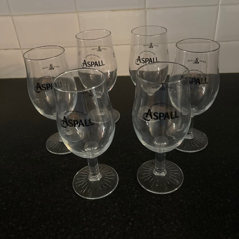 image for Aspall cider pint glasses x 6