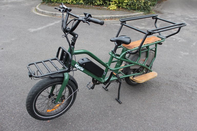 Mycle Electric Cargo bike bicycle  with accessories 