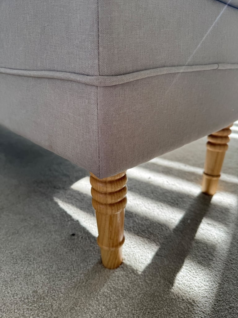 Ottoman Storage bench beige 