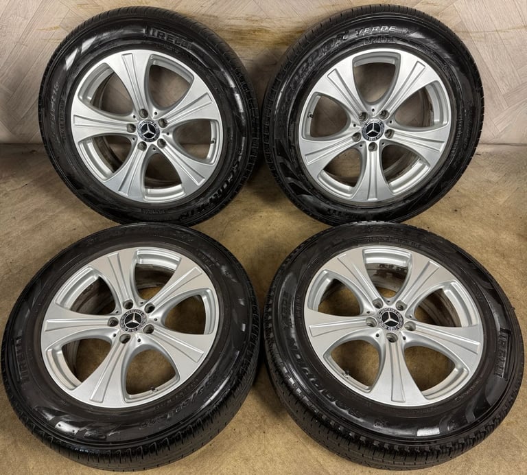 image for 18'' GENUINE MERCEDES GLC SILVER ALLOY WHEELS TYRES ALLOYS 5X112 A2534010800