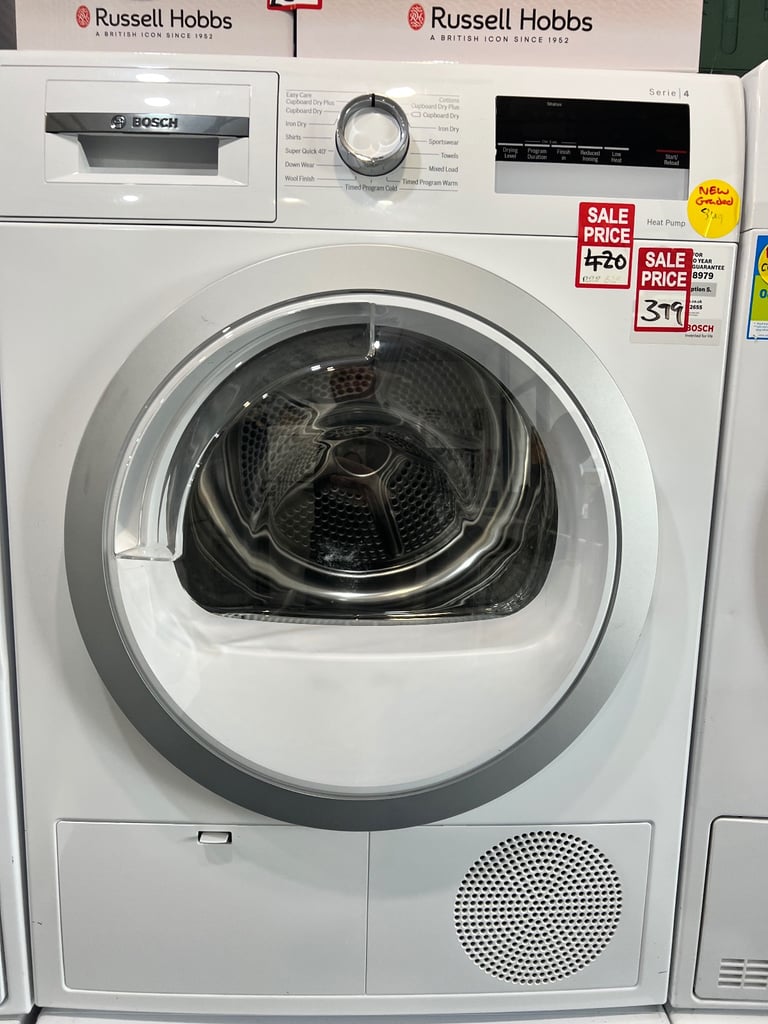 image for Bosch Heat pump 8kg dryer A+ , new/graded with warranty ready for collection or delivery 