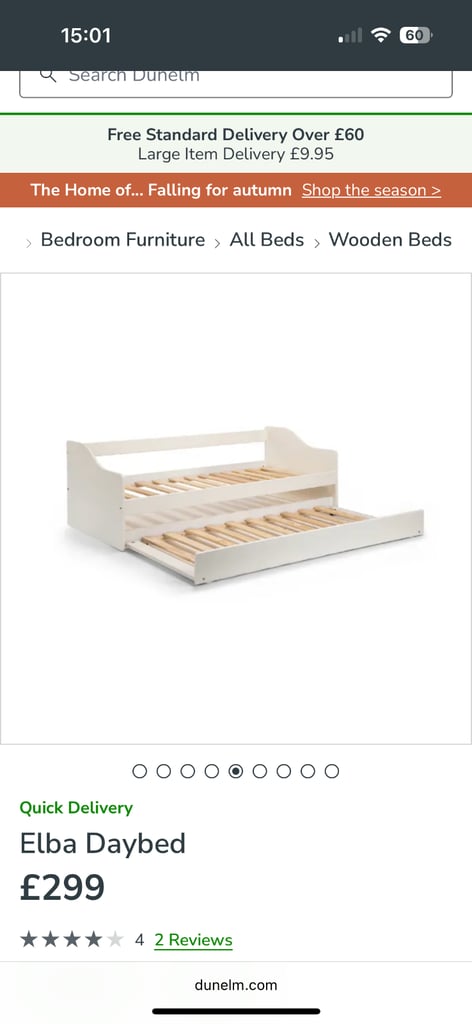 Julian Bowen Alba Day Bed - never used