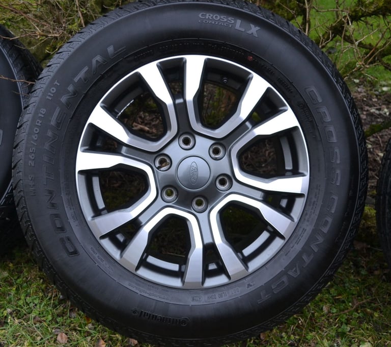 Ford Ranger 18 inch Diamond Machine Faced Alloy Wheels with Continental Tyres