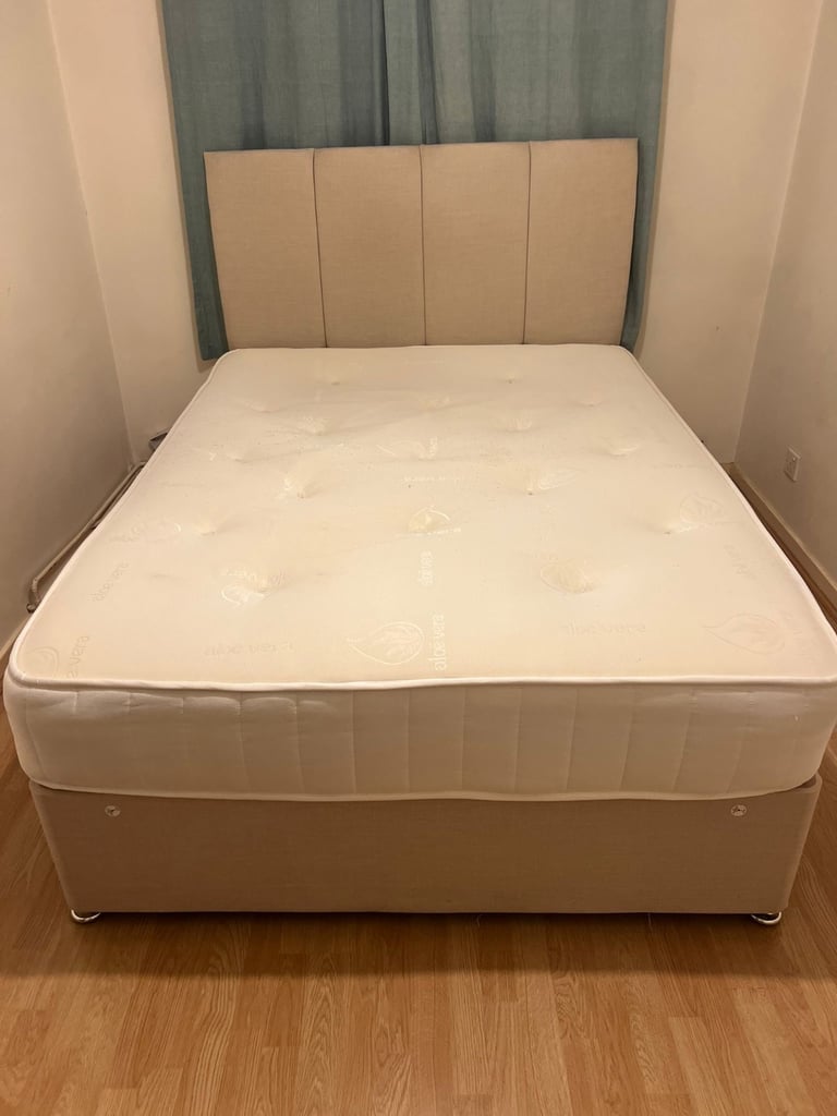 Double bed with mattress